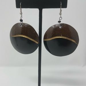 Ethnic Handmade Coconut Shell Earrings